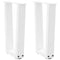 vidaXL Dining Table Legs V-Shape 2 pcs White 38x(42-43.3) cm Steel