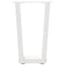 vidaXL Dining Table Legs V-Shape 2 pcs White 38x(42-43.3) cm Steel