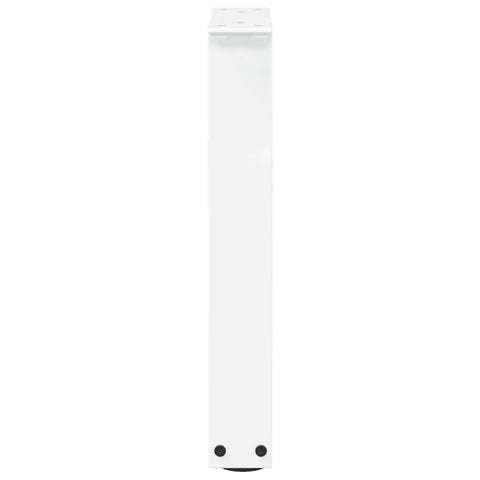 vidaXL Dining Table Legs V-Shape 2 pcs White 38x(42-43.3) cm Steel