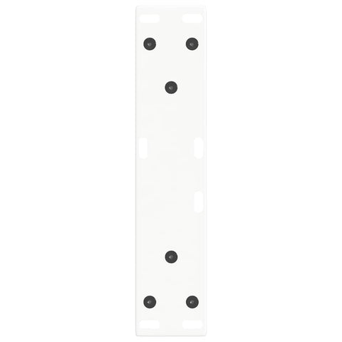 vidaXL Dining Table Legs V-Shape 2 pcs White 38x(42-43.3) cm Steel