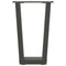 vidaXL Dining Table Legs V-Shape 2 pcs Anthracite 38x(42-43.3) cm Steel