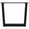 vidaXL Dining Table Legs V-Shape 2 pcs Black 50x(42-43.3) cm Steel