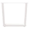 vidaXL Dining Table Legs V-Shape 2 pcs White 50x(42-43.3) cm Steel