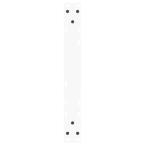 vidaXL Dining Table Legs V-Shape 2 pcs White 50x(42-43.3) cm Steel