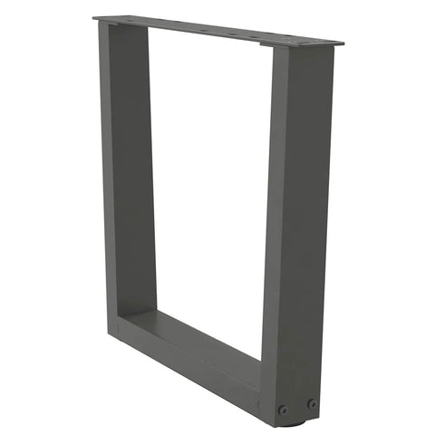 vidaXL Dining Table Legs V-Shape 2 pcs Anthracite 50x(42-43.3) cm Steel