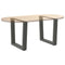 vidaXL Dining Table Legs V-Shape 2 pcs Anthracite 50x(42-43.3) cm Steel
