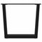 vidaXL Dining Table Legs V-Shape 2 pcs Black 60x(42-43.3) cm Steel