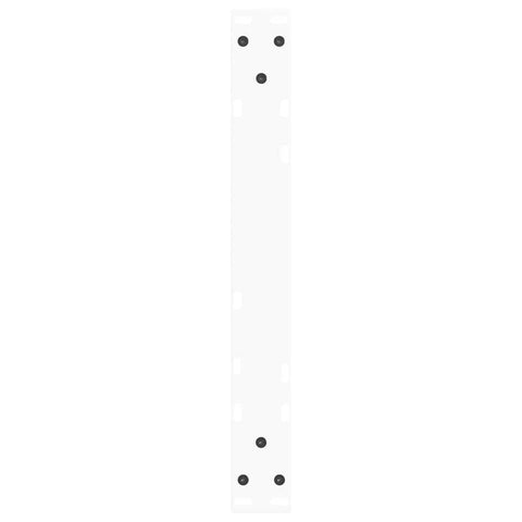 vidaXL Coffee Table Legs V-Shape 2 pcs White 60x(42-43.3) cm Steel