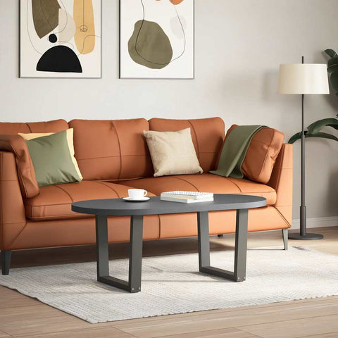 vidaXL Dining Table Legs V-Shape 2 pcs Anthracite 60x(42-43.3) cm Steel