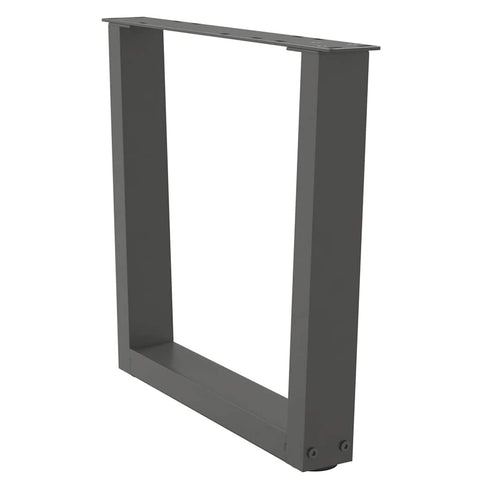 vidaXL Dining Table Legs V-Shape 2 pcs Anthracite 60x(42-43.3) cm Steel