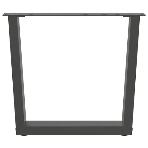 vidaXL Dining Table Legs V-Shape 2 pcs Anthracite 60x(42-43.3) cm Steel