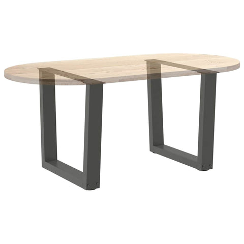 vidaXL Dining Table Legs V-Shape 2 pcs Anthracite 60x(42-43.3) cm Steel