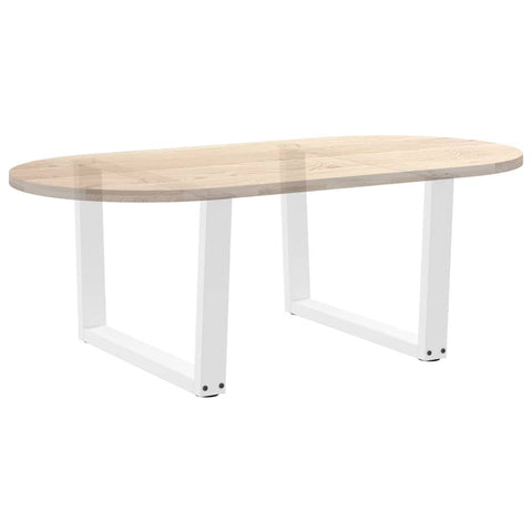 vidaXL Dining Table Legs V-Shape 2 pcs White 70x(42-43.3) cm Steel