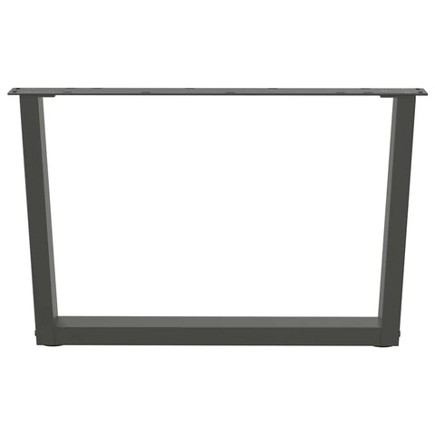 vidaXL Coffee Table Legs V-Shape 2 pcs Anthracite 70x(42-43.3) cm Steel