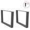 vidaXL Coffee Table Legs V-Shape 2 pcs Anthracite 70x(42-43.3) cm Steel