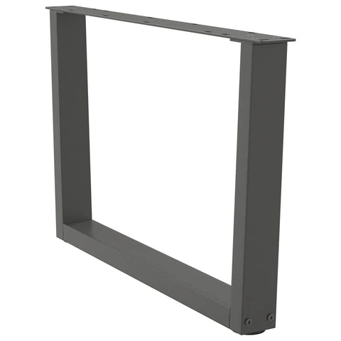 vidaXL Coffee Table Legs V-Shape 2 pcs Anthracite 70x(42-43.3) cm Steel