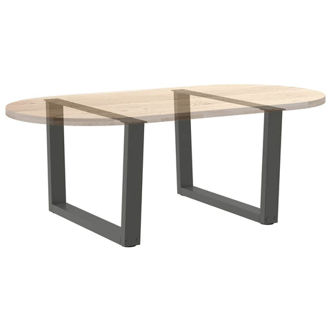 vidaXL Coffee Table Legs V-Shape 2 pcs Anthracite 70x(42-43.3) cm Steel