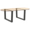 vidaXL Coffee Table Legs V-Shape 2 pcs Anthracite 70x(42-43.3) cm Steel