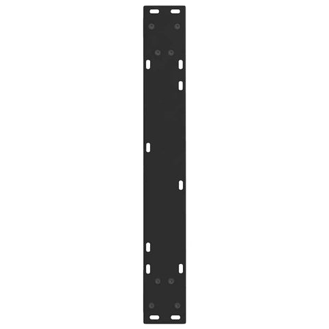 vidaXL Dining Table Legs V-Shape 2 pcs Black 60x(72-73.3) cm Steel