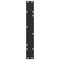 vidaXL Dining Table Legs V-Shape 2 pcs Black 60x(72-73.3) cm Steel