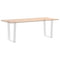 vidaXL Dining Table Legs V-Shape 2 pcs White 60x(72-73.3) cm Steel