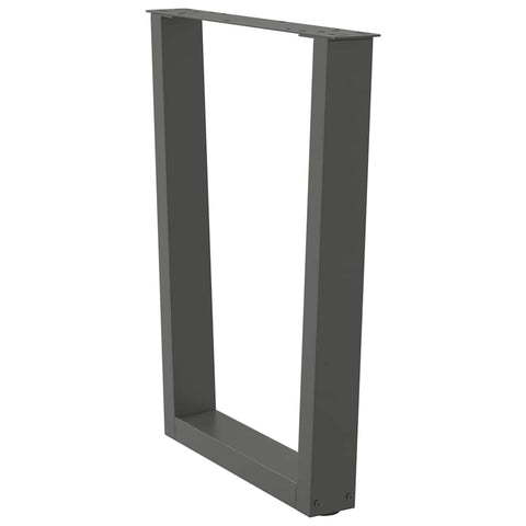 vidaXL Dining Table Legs V-Shape 2 pcs Anthracite 60x(72-73.3) cm Steel