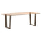 vidaXL Dining Table Legs V-Shape 2 pcs Natural Steel 60x(72-73.3) cm Steel