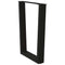 vidaXL Dining Table Legs V-Shape 2 pcs Black 70x(72-73.3) cm Steel