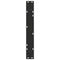 vidaXL Dining Table Legs V-Shape 2 pcs Black 70x(72-73.3) cm Steel