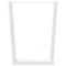 vidaXL Dining Table Legs V-Shape 2 pcs White 70x(72-73.3) cm Steel
