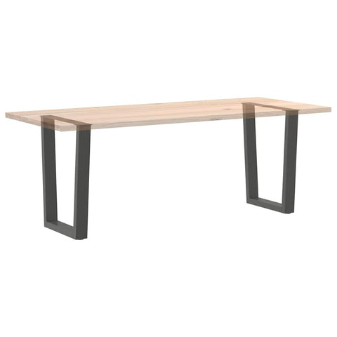 vidaXL Dining Table Legs V-Shape 2 pcs Anthracite 70x(72-73.3) cm Steel
