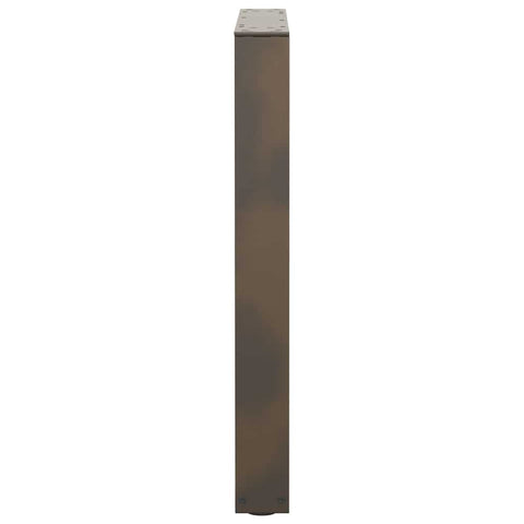 vidaXL Dining Table Legs V-Shape 2 pcs Natural Steel 70x(72-73.3) cm Steel