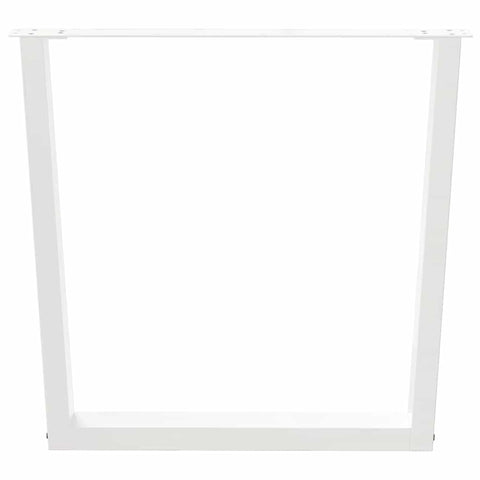 vidaXL Dining Table Legs V-Shape 2 pcs White 80x(72-73.3) cm Steel