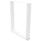 vidaXL Dining Table Legs V-Shape 2 pcs White 80x(72-73.3) cm Steel