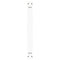 vidaXL Dining Table Legs V-Shape 2 pcs White 80x(72-73.3) cm Steel