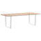 vidaXL Dining Table Legs V-Shape 2 pcs White 80x(72-73.3) cm Steel