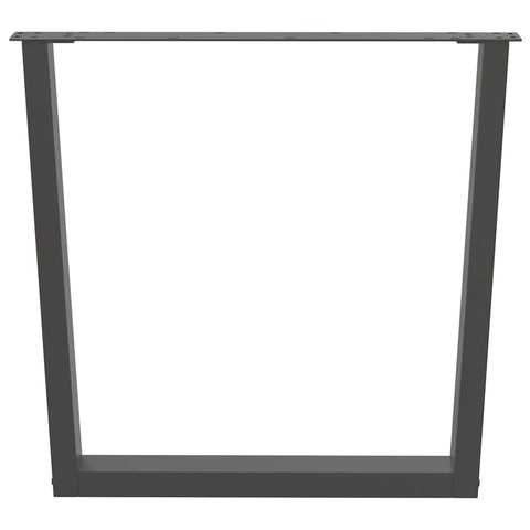 vidaXL Dining Table Legs V-Shape 2 pcs Anthracite 80x(72-73.3) cm Steel