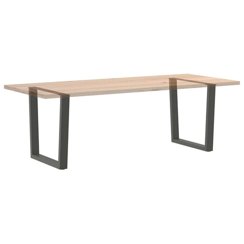 vidaXL Dining Table Legs V-Shape 2 pcs Anthracite 80x(72-73.3) cm Steel