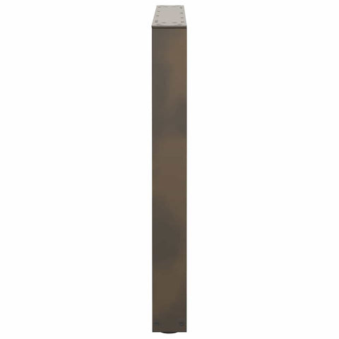 vidaXL Dining Table Legs V-Shape 2 pcs Natural Steel 80x(72-73.3) cm Steel
