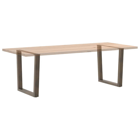 vidaXL Dining Table Legs V-Shape 2 pcs Natural Steel 80x(72-73.3) cm Steel