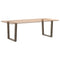vidaXL Dining Table Legs V-Shape 2 pcs Natural Steel 80x(72-73.3) cm Steel