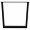 vidaXL Dining Table Legs V-Shape 2 pcs Black 90x(72-73.3) cm Steel