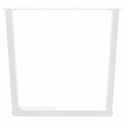 vidaXL Dining Table Legs V-Shape 2 pcs White 90x(72-73.3) cm Steel