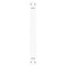vidaXL Dining Table Legs V-Shape 2 pcs White 90x(72-73.3) cm Steel