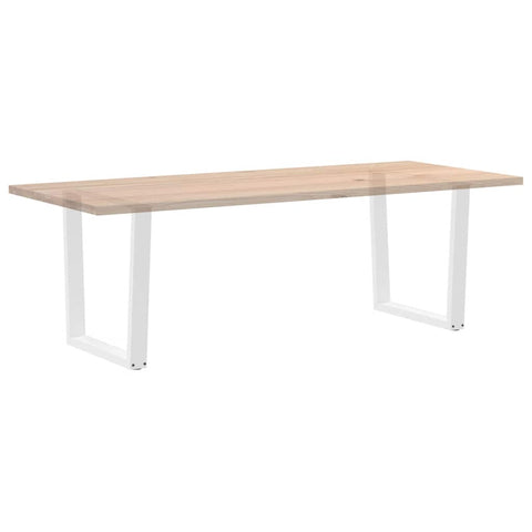 vidaXL Dining Table Legs V-Shape 2 pcs White 90x(72-73.3) cm Steel