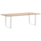 vidaXL Dining Table Legs V-Shape 2 pcs White 90x(72-73.3) cm Steel