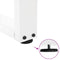 vidaXL Dining Table Legs V-Shape 2 pcs White 90x(72-73.3) cm Steel