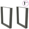vidaXL Dining Table Legs V-Shape 2 pcs Anthracite 90x(72-73.3) cm Steel