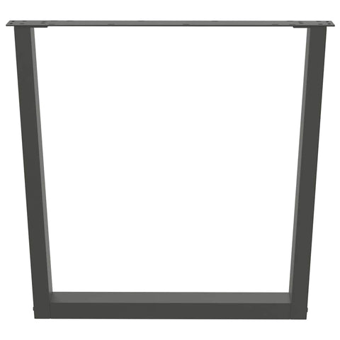 vidaXL Dining Table Legs V-Shape 2 pcs Anthracite 90x(72-73.3) cm Steel