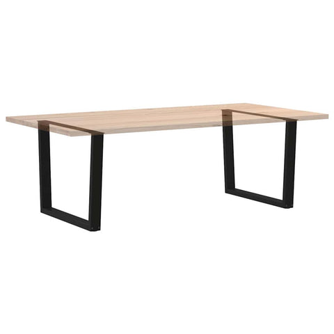 vidaXL Dining Table Legs V-Shape 2 pcs Black 100x(72-73.3) cm Steel